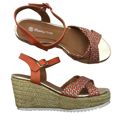 Unisex Moony Mood - Kiilkontsaga rihmikud, suurus 39 - Oranž ()