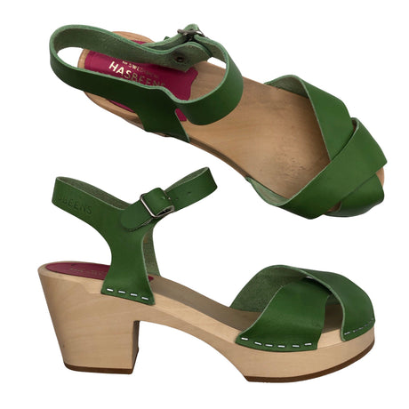 Unisex Swedish Hasbeens - Kontsaga rihmikud, suurus 37 - Roheline ()