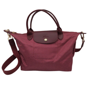 Unisex Longchamp - Õlakott, suurus Midi - Veinipunane (1)