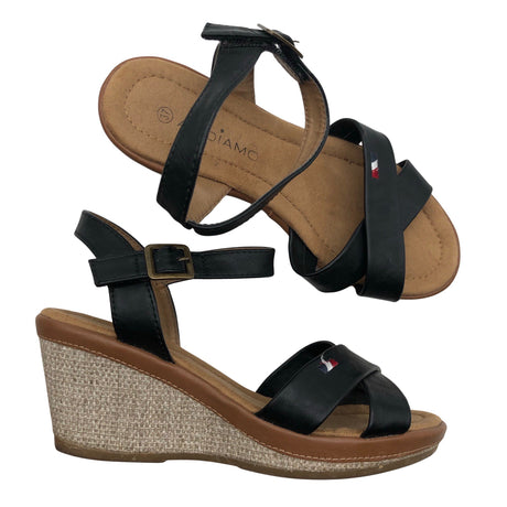 Unisex Andiamo - Kiilkontsaga rihmikud, suurus 37 - Must ()