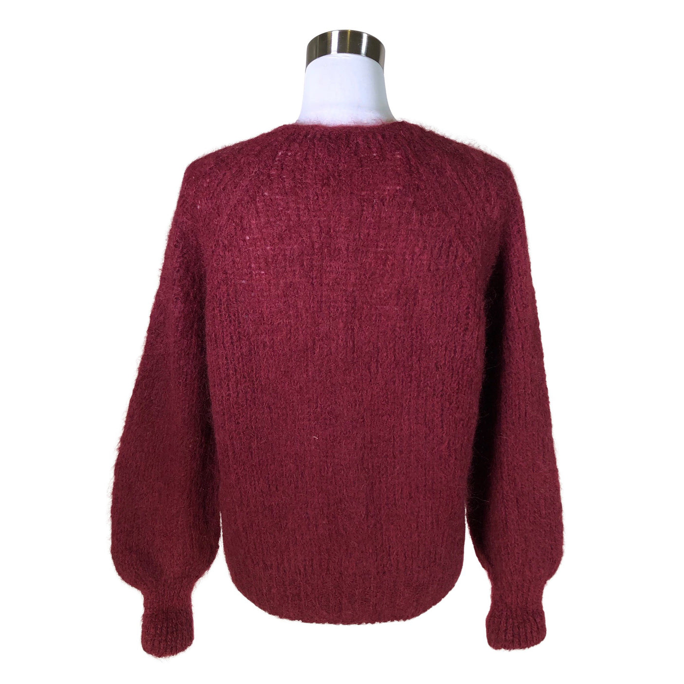 Unisex Peura - Kardigan, suurus 40 - Veinipunane (2)