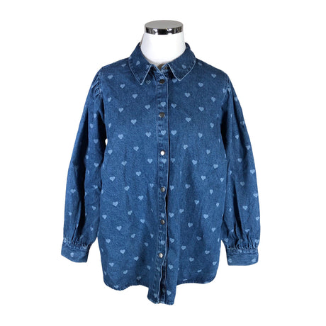 Unisex Zizzi - Teksasärk, suurus 50 - Sinine ()