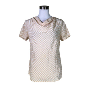 Unisex Global - Lühikeste käistega pluus, suurus 38 - Beige (1)