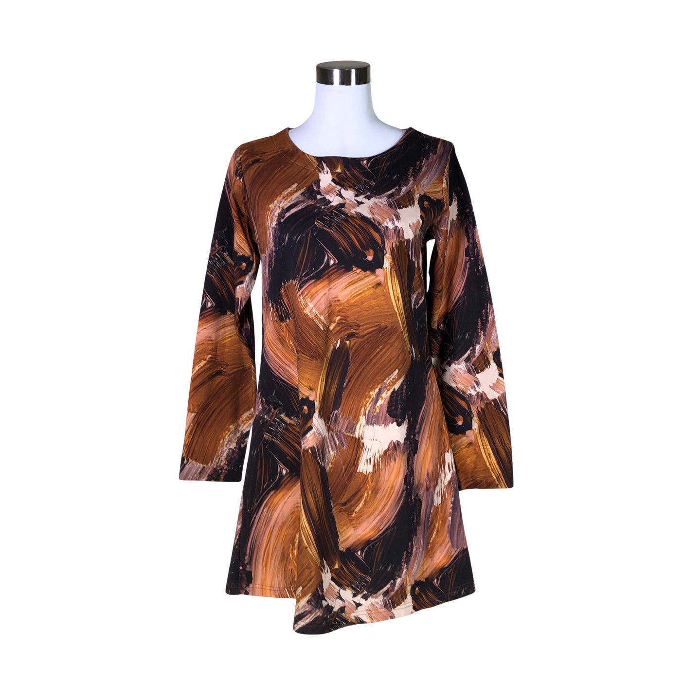 Unisex Blaa - Trikotaažist kleit, suurus 36 - Pruun (1)