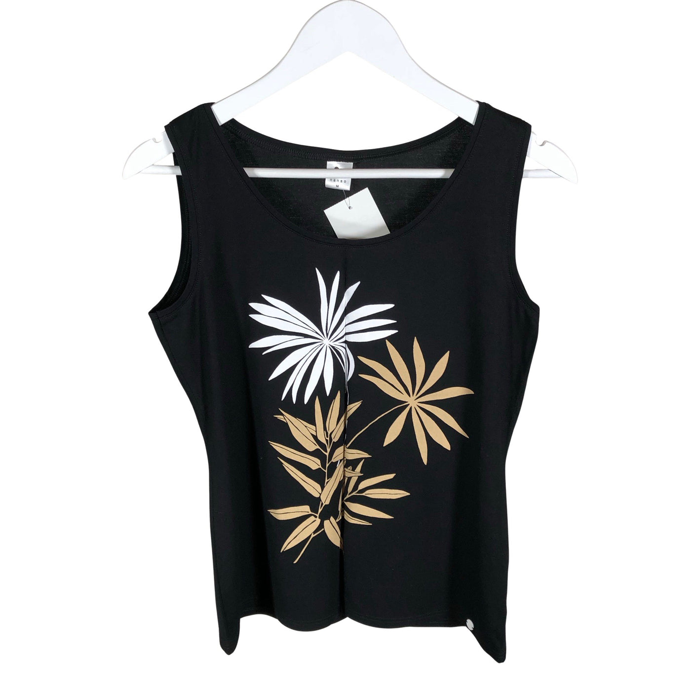 Unisex Nanso - Trikotaažist topp, suurus 40 - Must (1)