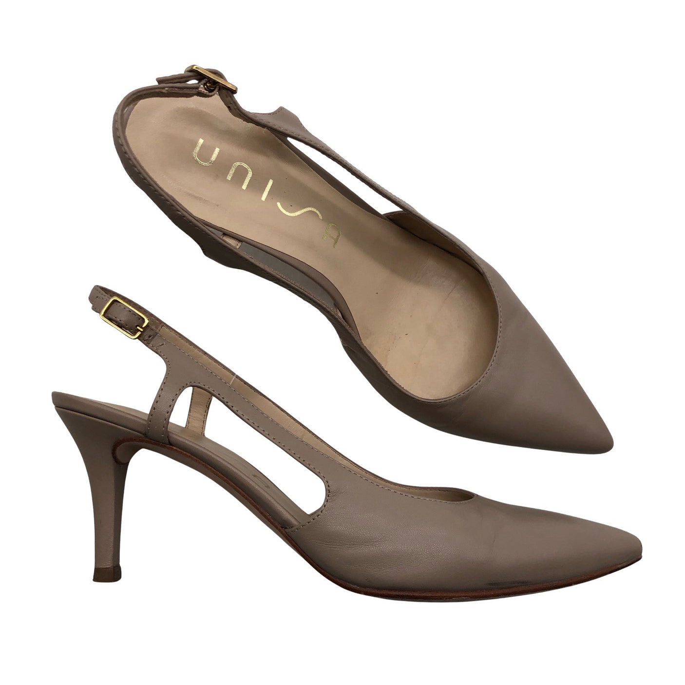 Unisex Unisa - Kontsaga rihmikud, suurus 39 - Beige (1)