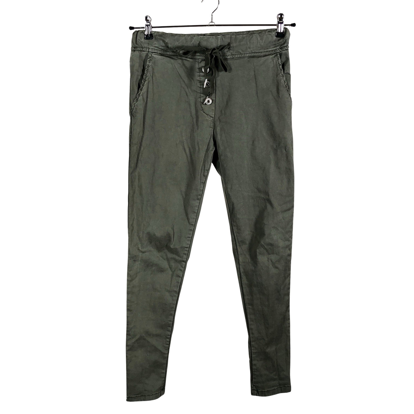 Unisex Perfect Jeans - Mittevenivad püksid, suurus 34 - Roheline (1)