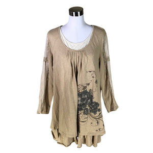 Unisex Zay - Trikotaažist kleit, suurus 40 - Beige (1)
