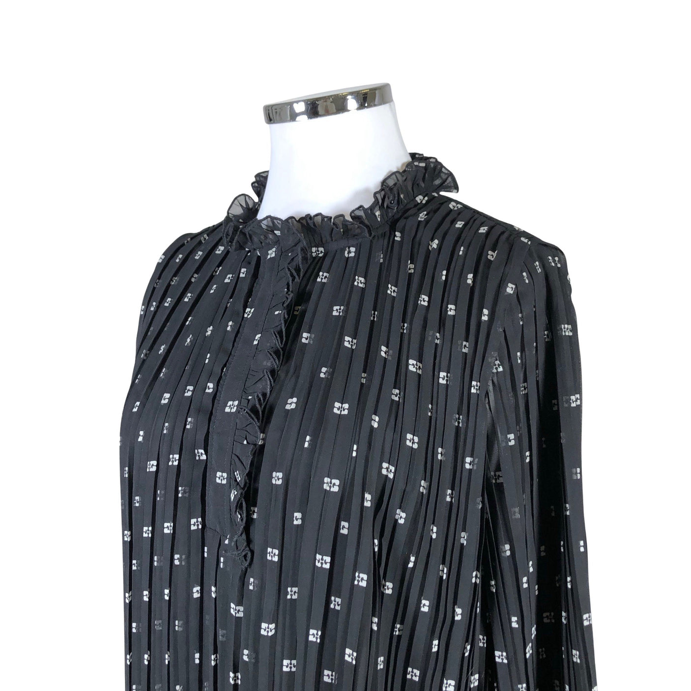 Unisex Ganni - Õhuke kleit, suurus 42 - Must (3)