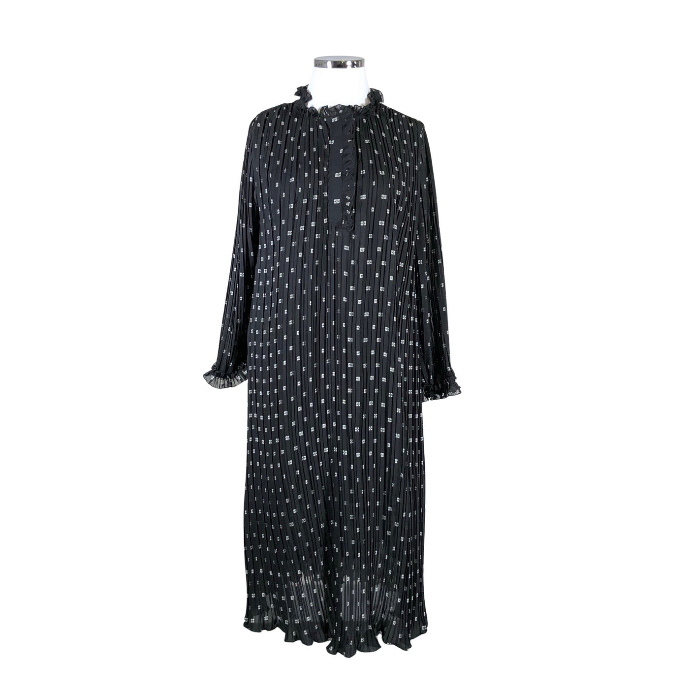 Unisex Ganni - Õhuke kleit, suurus 42 - Must (1)
