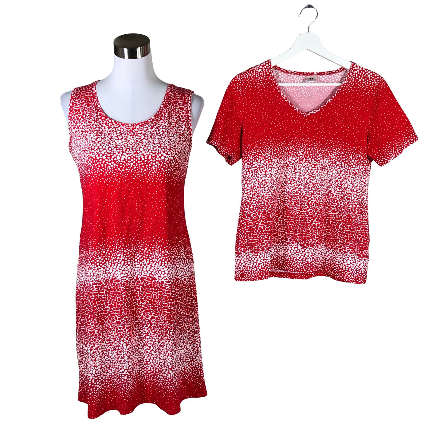 Unisex Nanso - Trikotaažist kleit, suurus 38 - Punane (1)