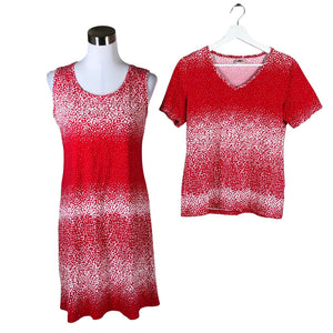 Unisex Nanso - Trikotaažist kleit, suurus 38 - Punane (1)