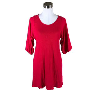 Unisex Nanso - Trikotaažist kleit, suurus 38 - Punane (1)