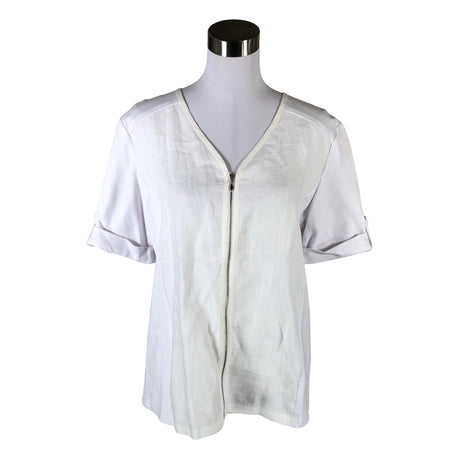 Unisex Niccolei - Lühikeste käistega pluus, suurus 40 - Valge ()