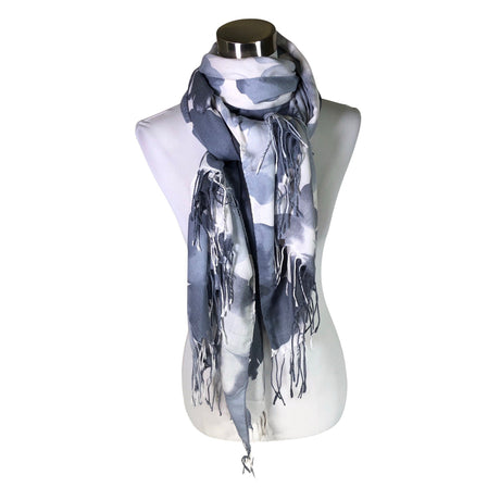 Unisex Pashmina - Õhuke sall, suurus Midi - Valge ()