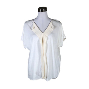 Unisex Massimo Dutti - Lühikeste käistega pluus, suurus 36 - Valge (1)