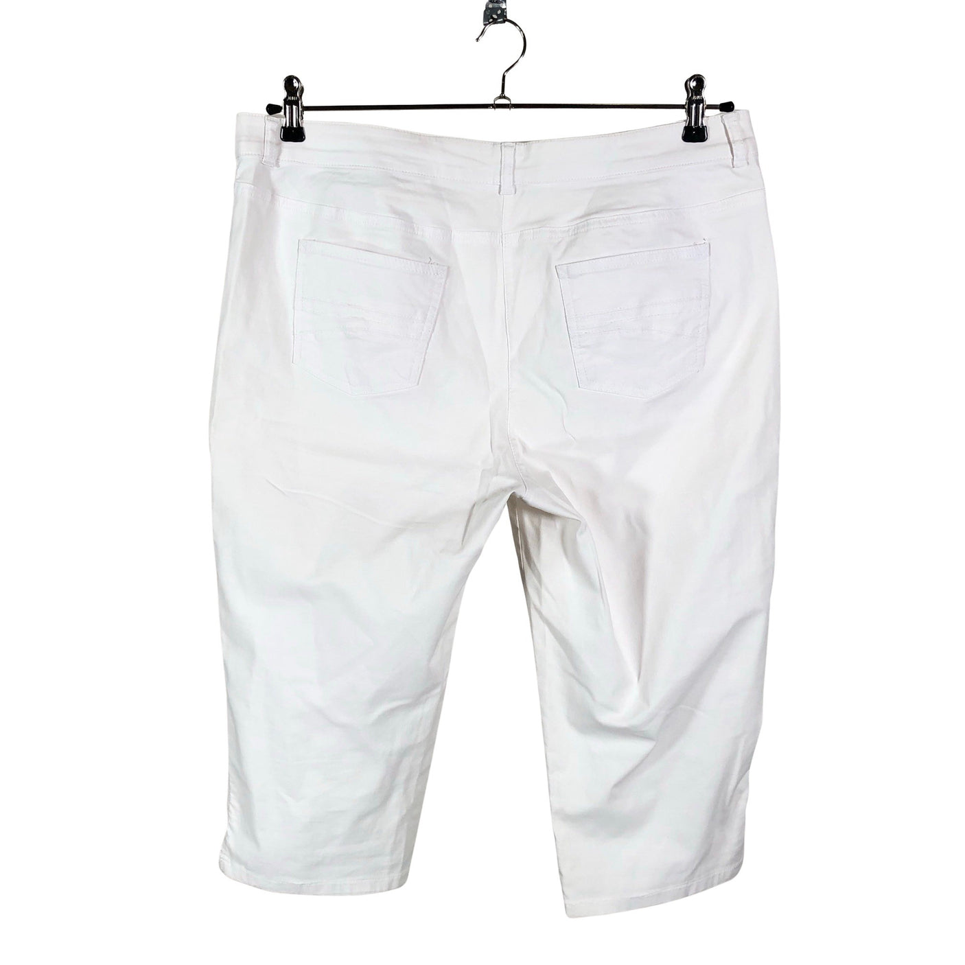 Unisex Steilmann - Teksast poolpikad püksid, suurus 44 - Valge (2)