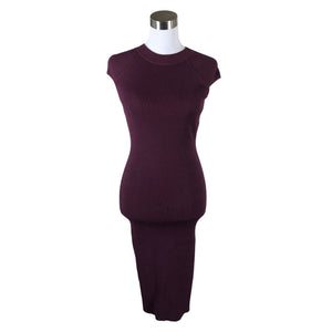 Unisex Bailey/44 - Kootud kleit, suurus 36 - Veinipunane (1)