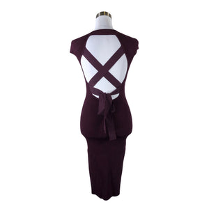 Unisex Bailey/44 - Kootud kleit, suurus 36 - Veinipunane (2)