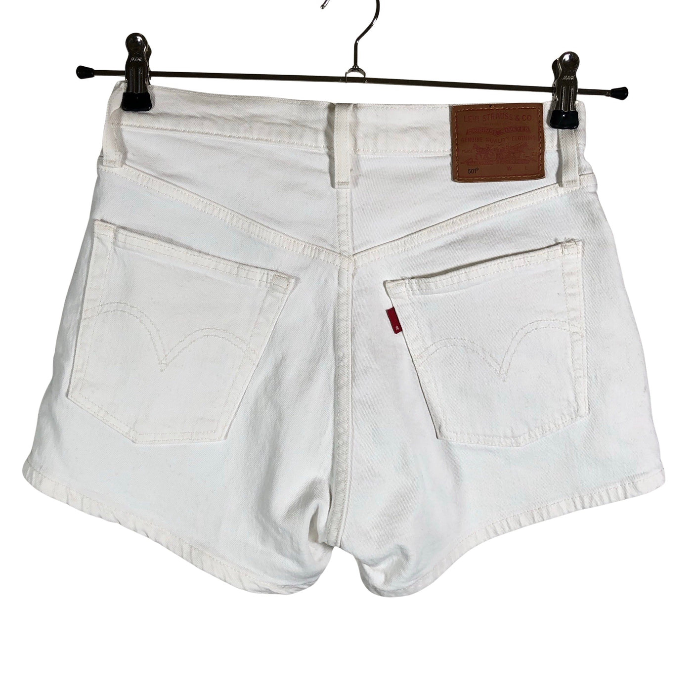 Unisex Levi's - Teksast lühikesed püksid, suurus W27 - Looduslik valge (2)