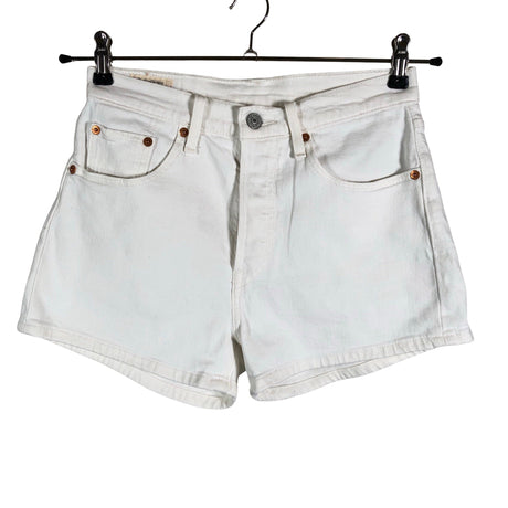Unisex Levi's - Teksast lühikesed püksid, suurus W27 - Looduslik valge ()