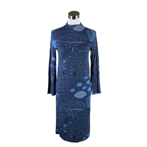 Unisex Marimekko - Trikotaažist kleit, suurus 34 - Sinine (1)