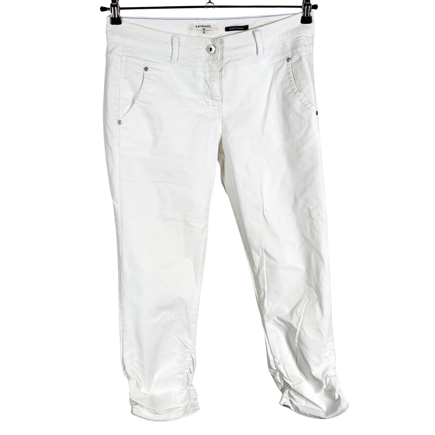 Unisex Sandwich - Mittevenivad püksid, suurus 36 - Valge (1)