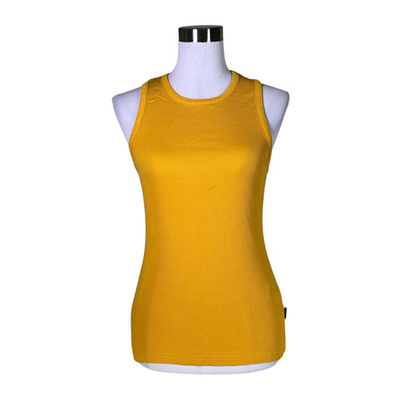 Unisex Aarrelabel - Trikotaažist topp, suurus 40 - Kollane ()