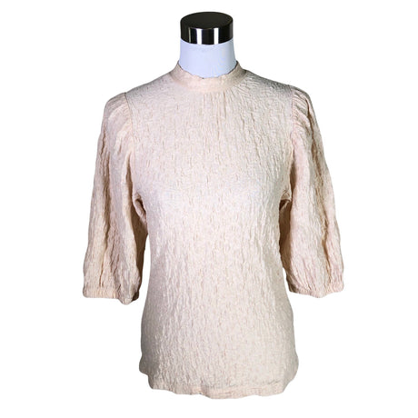 Unisex Lindex - Lühikeste käistega pluus, suurus 38 - Beige ()