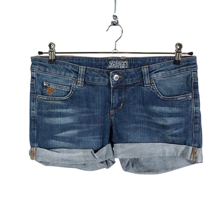 Unisex Leopard - Teksast lühikesed püksid, suurus 40 - Sinine ()