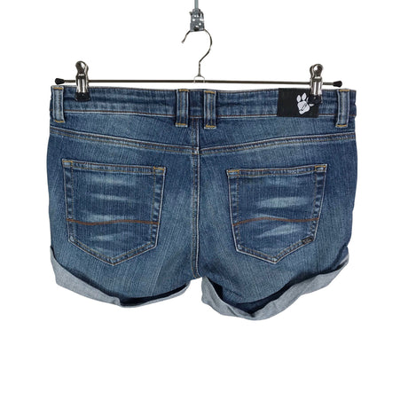 Unisex Leopard - Teksast lühikesed püksid, suurus 40 - Sinine (2)