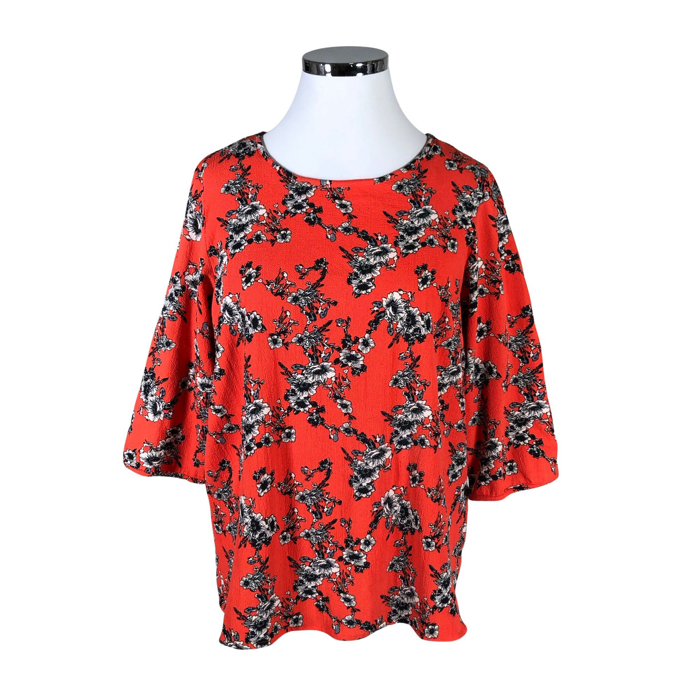 Unisex O.I.S - Lühikeste käistega pluus, suurus 42 - Oranž (1)