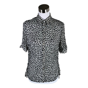 Unisex Frank Walder - Lühikeste käistega pluus, suurus 40 - Must (1)
