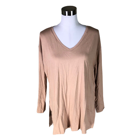 Unisex Puuvillatehdas - Trikotaažist pluus, suurus 38 - Beige ()