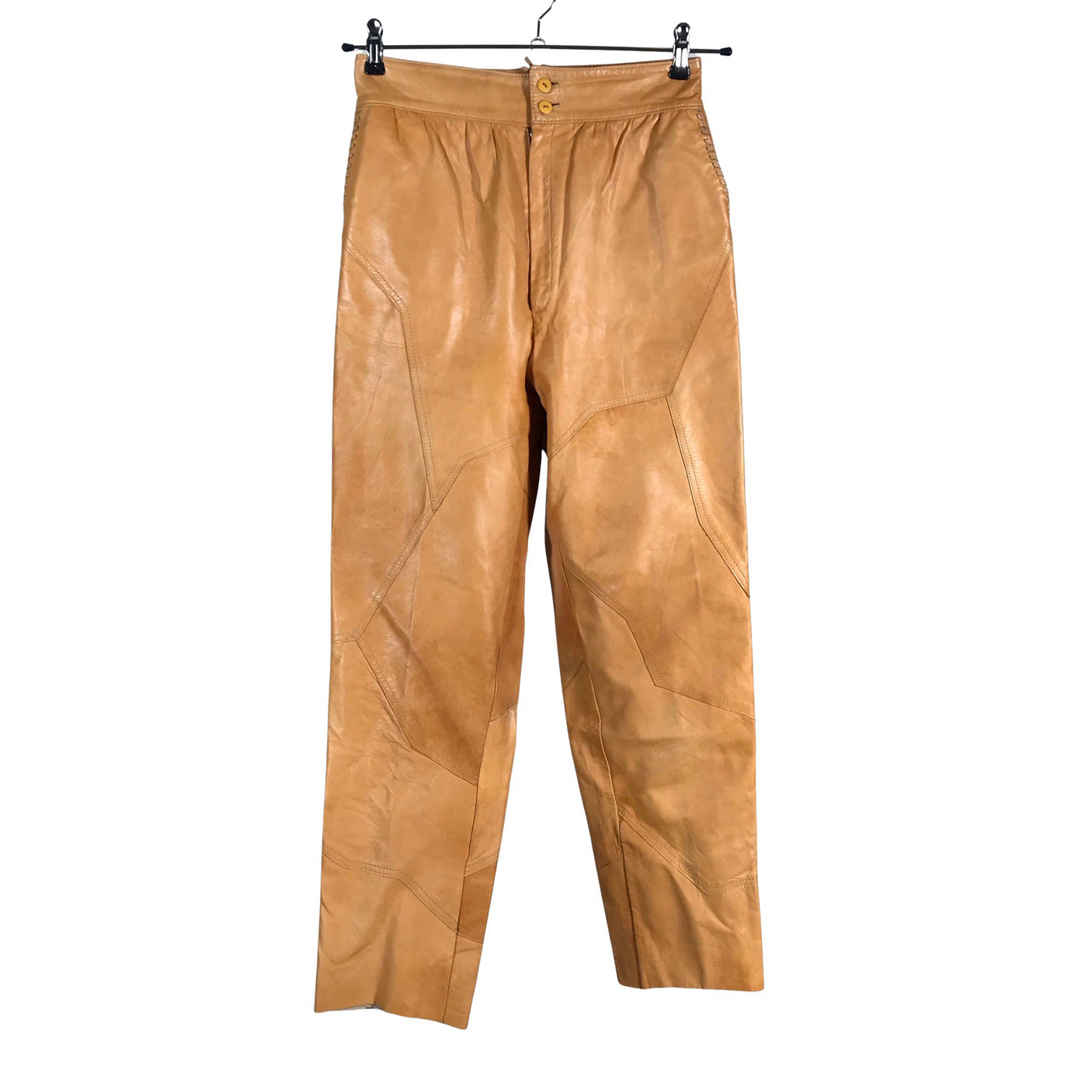 Unisex Friitala - Nahkpüksid, suurus 40 - Kollane (1)