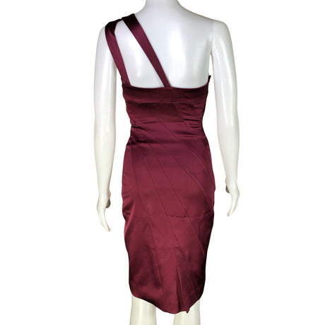 Unisex Karen Millen - Pidulik kleit, suurus 36 - Veinipunane (2)