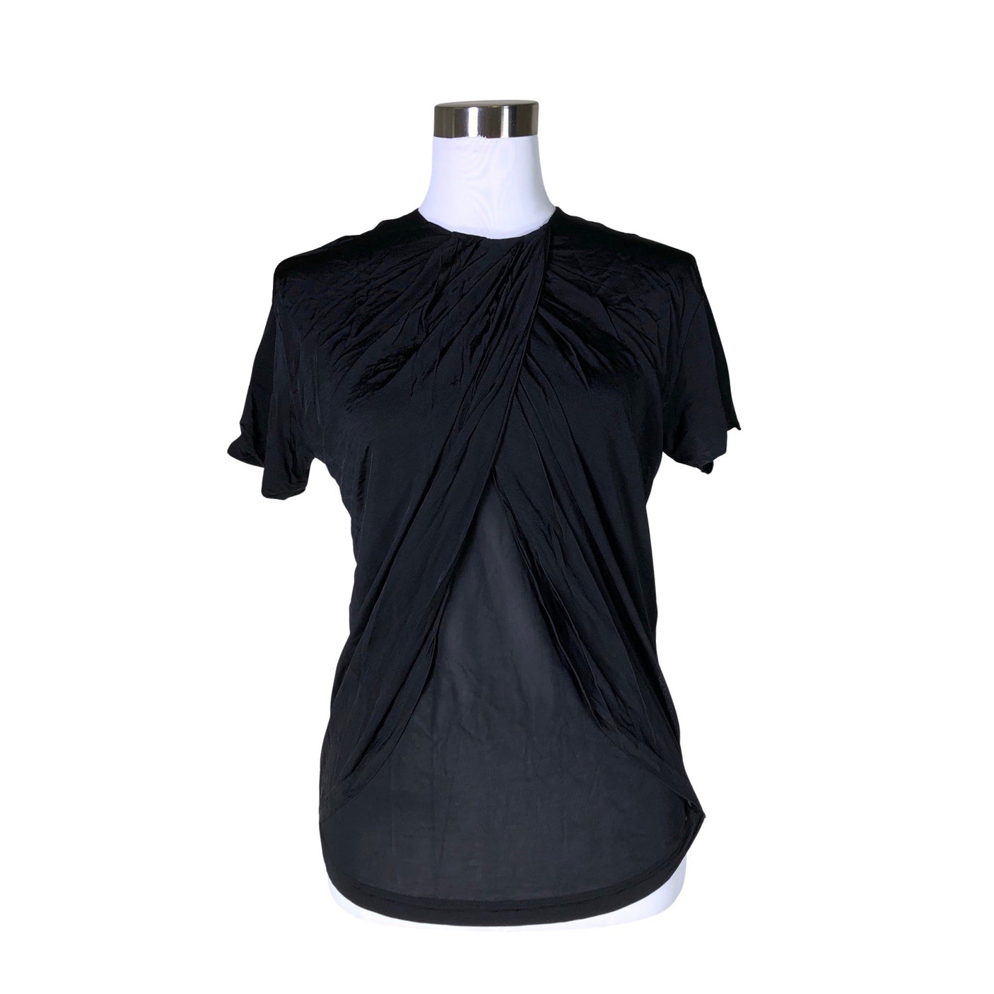 Unisex &Other Stories - Lühikeste käistega pluus, suurus 36 - Must (1)