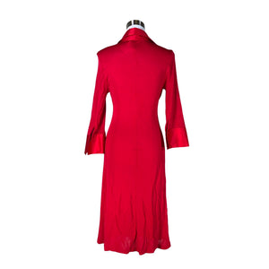 Unisex Sand - Trikotaažist kleit, suurus 38 - Punane (2)