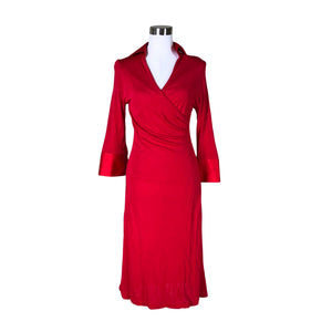 Unisex Sand - Trikotaažist kleit, suurus 38 - Punane (1)