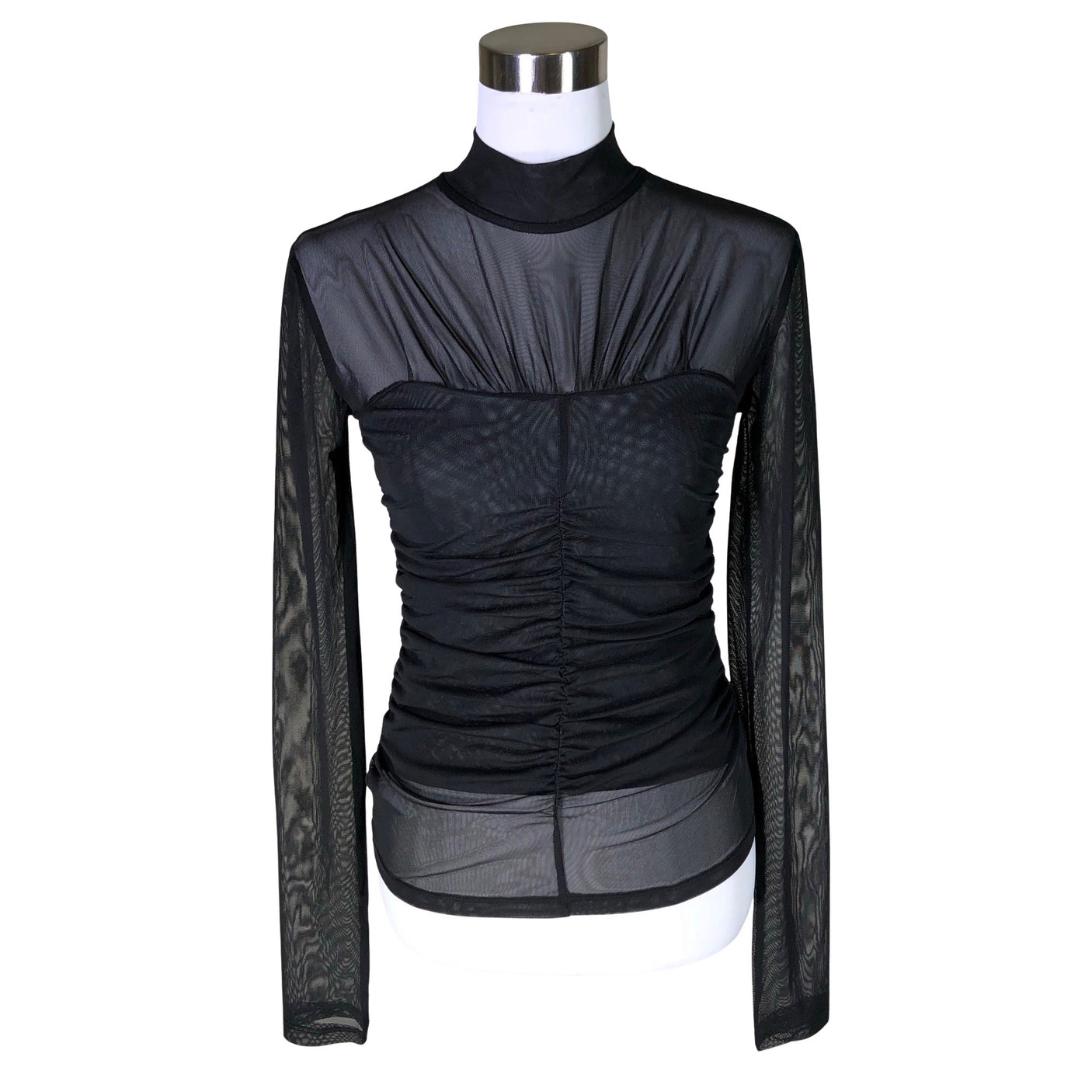 Unisex Gestuz - Trikotaažist pluus, suurus 34 - Must (1)