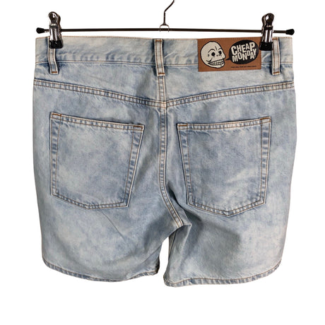Unisex Cheap Monday - Teksast lühikesed püksid, suurus W30 - Helesinine (2)