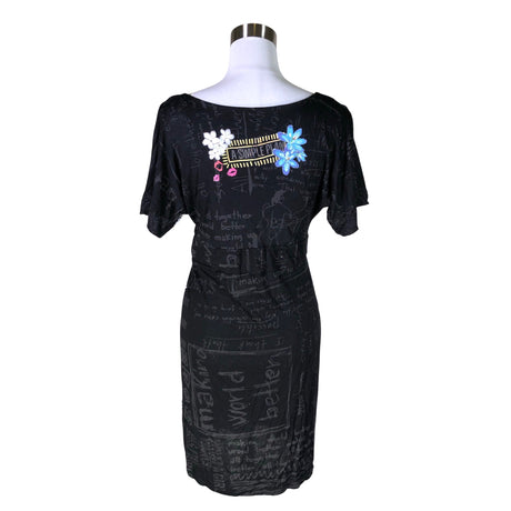 Unisex Desigual - Trikotaažist kleit, suurus 40 - Must (2)