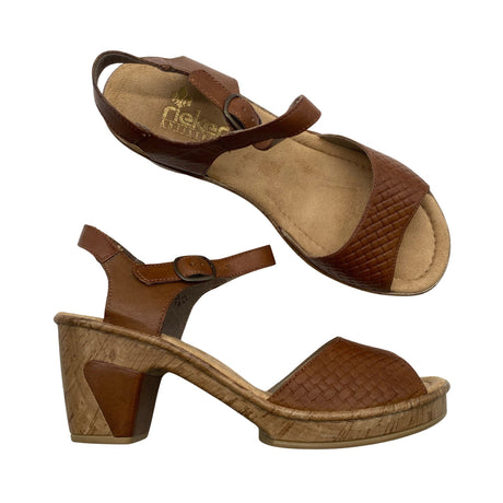 Unisex Rieker - Kontsaga rihmikud, suurus 38 - Pruun ()