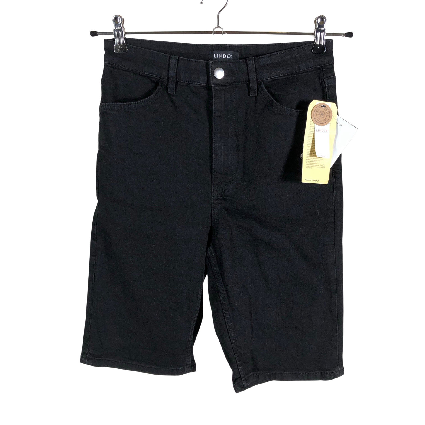 Unisex Lindex - Teksast lühikesed püksid, suurus 38 - Must (1)
