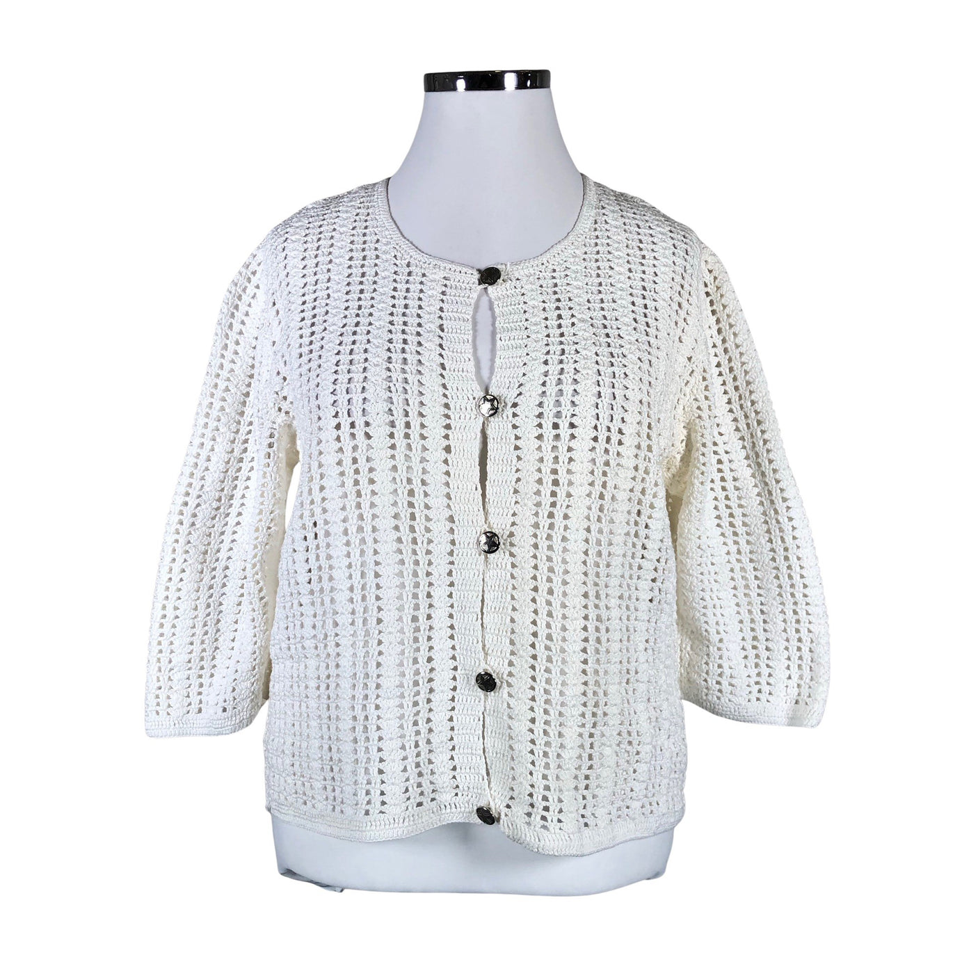 Unisex Handmade - Kardigan, suurus 42 - Valge (1)