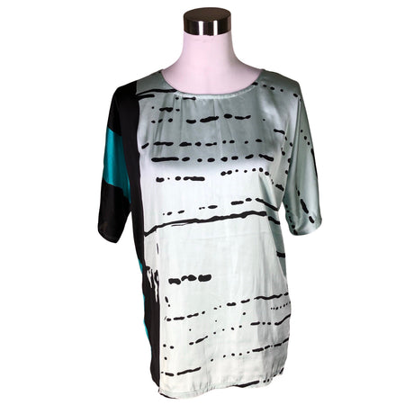 Unisex Soyaconcept - Lühikeste käistega pluus, suurus 38 - Türkiis ()