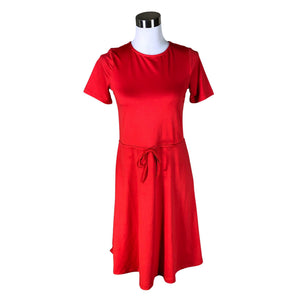 Unisex Happy Holly - Trikotaažist kleit, suurus 34 - Punane (1)