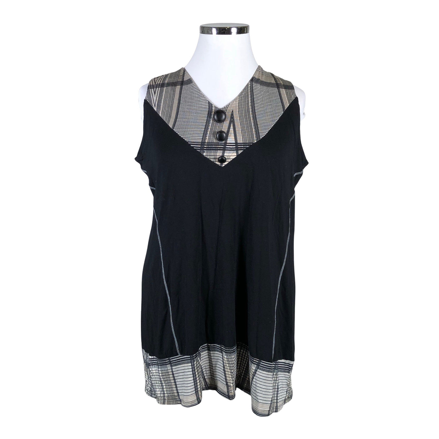 Unisex Bloomit - Trikotaažist tuunika, suurus 42 - Must (1)