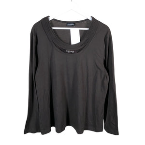 Unisex Samoon - Trikotaažist pluus, suurus 44 - Pruun (1)