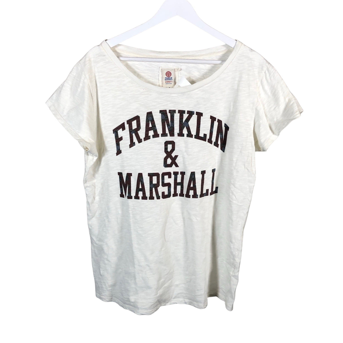 Unisex Varsity - T-särk, suurus S - Valge (1)